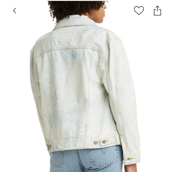 Levi's Ex Boyfriend Trucker Denim Jacket Size Small - Picture 10 of 11